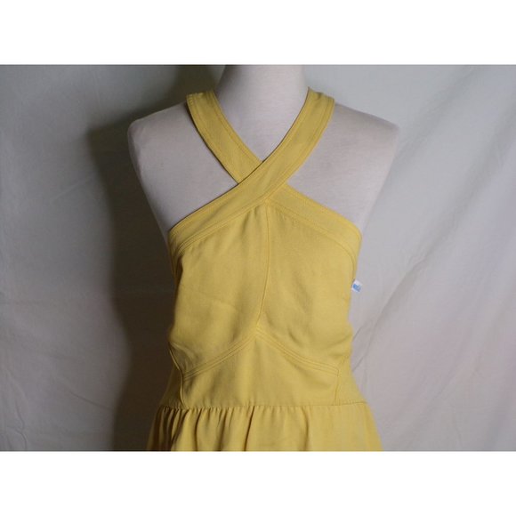 🆕REISS Orla Halter Midi Dress Yellow 10 - Picture 10 of 15
